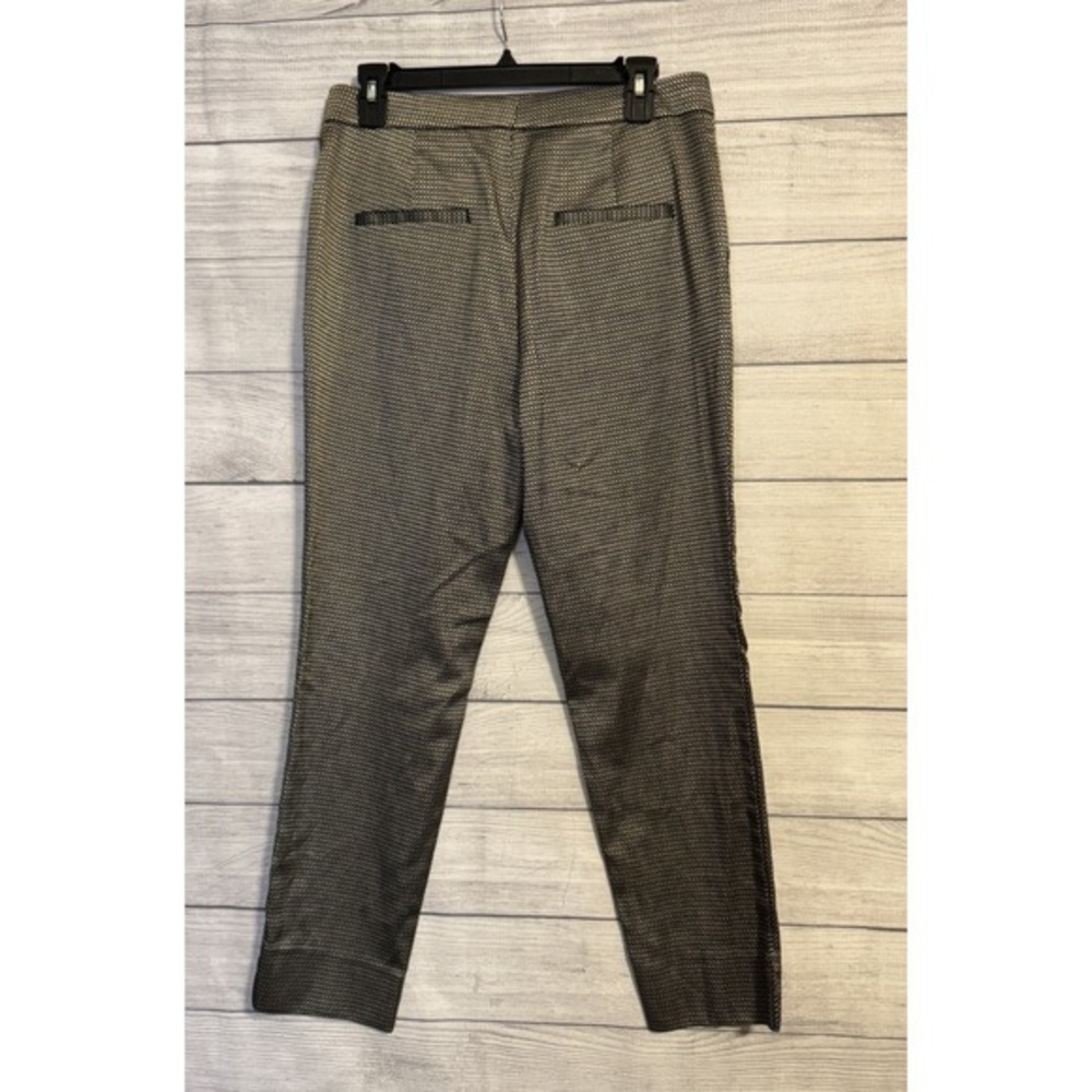 Women's Ann Taylor Gold & Black Textured‎ Pants – Size 8 - Picture 8 of 9